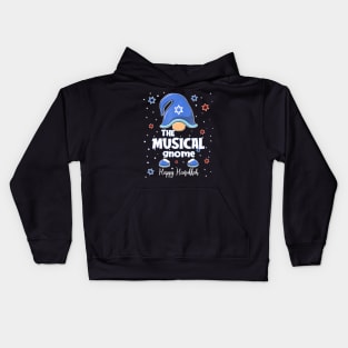 Funny The Musical Gnome Hanukkah Matching Family Kids Hoodie